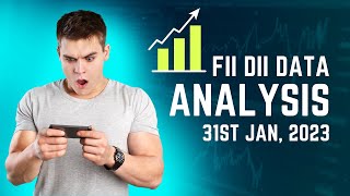 FII DII Data Analysis 31st Jan 2023 [upl. by Aivat]