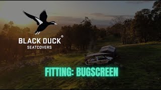 Blackduck Seatcovers Bugscreen Fitting Video [upl. by Yrogerg]