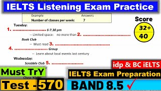 IELTS Listening Practice Test 2024 with Answers Real Exam  570 [upl. by Owades]