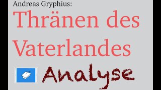 Tränen des Vaterlandes Analyse und Interpretation Gryphius Sonett Barock [upl. by Abih106]