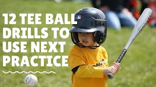 12 Tee Ball Practice Drills To Use Next Practice [upl. by Hallvard]