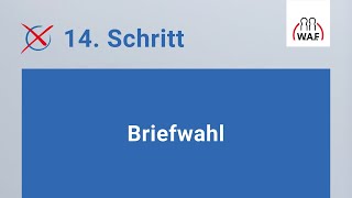 Briefwahl  Betriebsratswahl  Schritt 14 [upl. by Applegate]