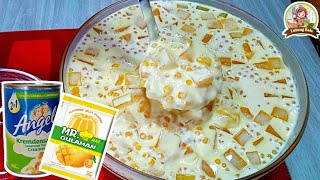 MANGO JELLY SALAD  Quick and easy to make  Budgetfriendly dessert [upl. by Otho]