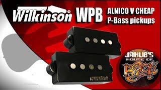 Wilkinson WPB ALNICO 5 Pbass pickups REVIEW  DEMO [upl. by Ohare]