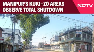 Manipur News  Total Shutdown In KukiZo Areas Of Manipur in Protest Against Deaths Of 10 Youths [upl. by Ayahs]