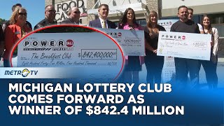 Jackpot Michigan Lttery Winner Got 842 4 Million [upl. by Craven257]