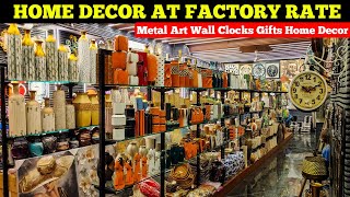 Home Decor Items at Factory Price in Sadar Bazar Home Decor Market  Wall Art Lamps Metal Art Clocks [upl. by Mehelhteb]