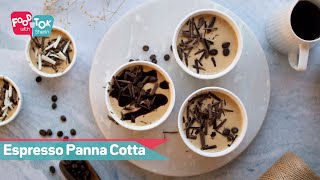 Espresso Panna Cotta Recipe  Easy Coffee Flavoured Panna Cotta  How To Make Coffee Panna Cotta [upl. by Mikaela]