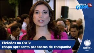 Eleições na OAB chapa apresenta propostas de campanha [upl. by Adnalay]