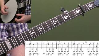 Pretty Polly  Beginner Bluegrass Banjo Lesson With Tab [upl. by Eardna]