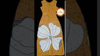 New Bathik amp Linen Frocks Designs for Womens  Long Frock  Yellow Color Long Frocks short [upl. by Egide]