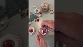 DIY Makramee Weihnachten Tutorial ✨ diymakramee diydeko tannenbaum weihnachten [upl. by Dagney]