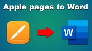 How to convert apple pages to microsoft word document iCloud [upl. by Anitsyrc]