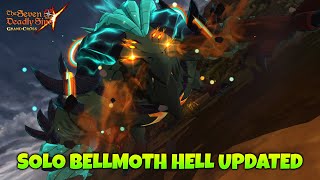 Solo Clearing Bellmoth Hell Mode Updated Team  Bellmoth Guide F2P 7DS GRANDCROSS [upl. by Bohner]