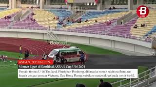 Momen Ngeri di Semifinal ASEAN Cup U16 2024 [upl. by Assiar]