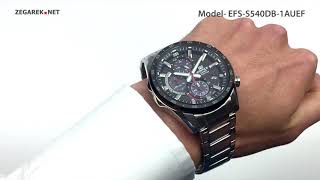 Casio EDIFICE Premium EFSS540DB1AUEF CARBON DIAL SAPPHIRE SOLAR  Zegareknet [upl. by Tapes865]