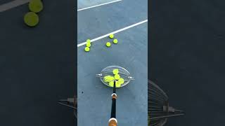 🎾🎾The Easiest Way to Collect Tennis Balls on the Court smartball greenball racketsport [upl. by Beaufert]