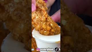 EATING WINGSTOP FRIED CHICKEN TENDERS DIPPED IN RANCH asmr mukbang food [upl. by Nedah11]