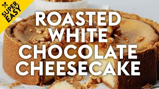 Bestever white choc baked cheesecake recipe  delicious Australia [upl. by Estrella]