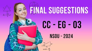 CC  EG  03  NSOU UG 1ST YR ENGLISH SUGGESTION 2024 [upl. by Sydelle]