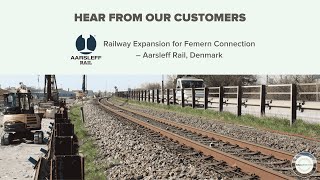 Railway Expansion for Femern Connection– Aarsleff Rail [upl. by Noiramaj]