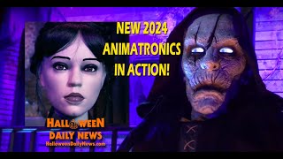 New Halloween 2024 Animatronics from Lowes in Action Wednesday 12FT Grim Reaper and More [upl. by Berardo]