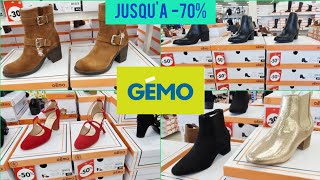 👢💥GEMO CHAUSSURES DESTOCKAGE JUSQUÀ 70  NOUVELLE COLLECTION AUTOMNE HIVER 👠 [upl. by Celina597]