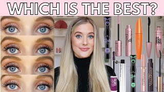 Best Drugstore Mascara Showdown Maybelline Sky High Mascara Essence Lash Princess Mascara amp More [upl. by Landau]