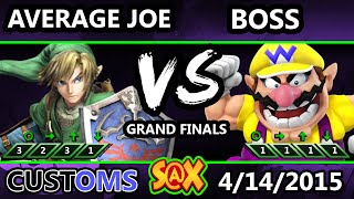 SX Customs  WS  Boss Wario Vs Average Joe Link DK SSB4 Grand Finals  Smash 4 [upl. by Latsirc]