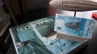 New 200 Norwegian Kroner banknote Fishing Beautiful [upl. by Pope503]