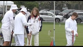 Croquet GC WorleyRatclff v NettletonScantlin Collegiate Nationals 24 [upl. by Tterab]