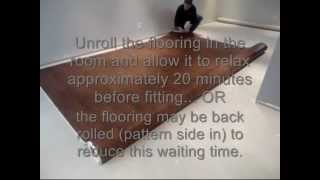 FIBERFLOOR GlueLess Installation on Concrete Subfloor [upl. by Leunad]