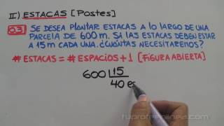 PROBLEMAS SOBRE CORTES ESTACAS Y PASTILLAS [upl. by Gore]