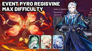 Pyro Regisvine Max Difficulty C1 Neuvillette Hypercarry  Saurian Search Event Day 1 [upl. by Suoivatram798]