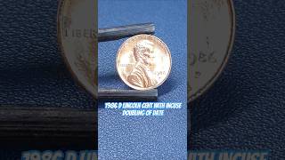 1986 D Lincoln Cent with Incuse Doubling of Date shorts errorcoins errorcoin [upl. by Geffner]