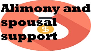 Alimony and Spousal Support in Michigan [upl. by Armond980]