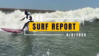 Weekend Surf Report  Upper Texas Coast  882024 [upl. by Nelg]