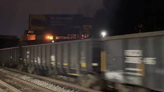 CSX southbound freight train through Muirkirk between Laurel MD and Wash DC [upl. by Anauqal]