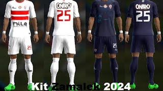 لبس الزمالك 2024 في بيس 2013 Kit Zamalek 2024 in pes 2013👇 the link in description🤍🤍 [upl. by Lyram618]