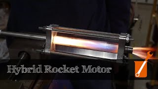 Hybrid rocket engine with acrylic and gaseous oxygen [upl. by Nylirem]