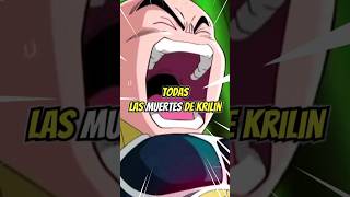 💥 TODAS las MUERTES de KRILIN 💀  TODAS las MUERTES de KRILIN en DRAGON BALL  shorts [upl. by Tera]