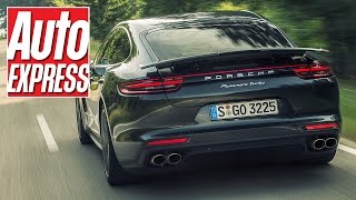 2016 Porsche Panamera review on the road in new Stuttgart Bahnstormer [upl. by Athelstan]