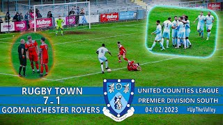 Rugby Town FC 71 Godmanchester Rovers  040223  Match Highlights [upl. by Asilet]