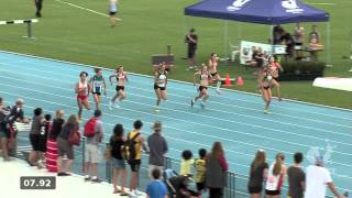 2014 Vic Jnr Champs Women U17 100m [upl. by Ut]