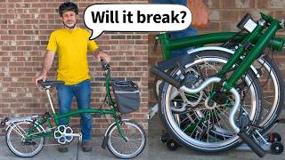 I Brutally Tested a 2000 Brompton Folding Bicycle [upl. by Enelrahc]