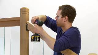 How to Install a Rail Simple Clearview Stair Railing Kit [upl. by Hickie54]