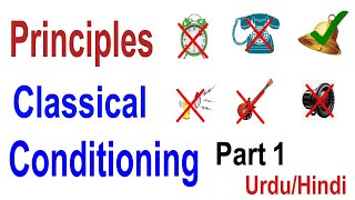 Principles of Classical Conditioning Part 1  Behaviorism part 16  UrduHindi [upl. by Euqinahs]