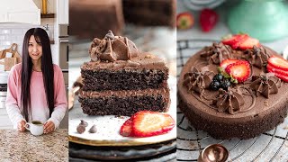 How To Make Keto Chocolate Cake  The BEST Low Carb Cake Recipe Winner on HighfalutinLowCarb [upl. by Atihana]