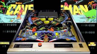 Caveman Pinball Game 1981 Gottlieb [upl. by Neeneg]