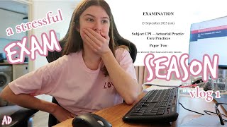 THE MOST STRESSFUL EXAMS SINCE UNI  actuarial exam season vlog 1 IFoA [upl. by Ennyletak]